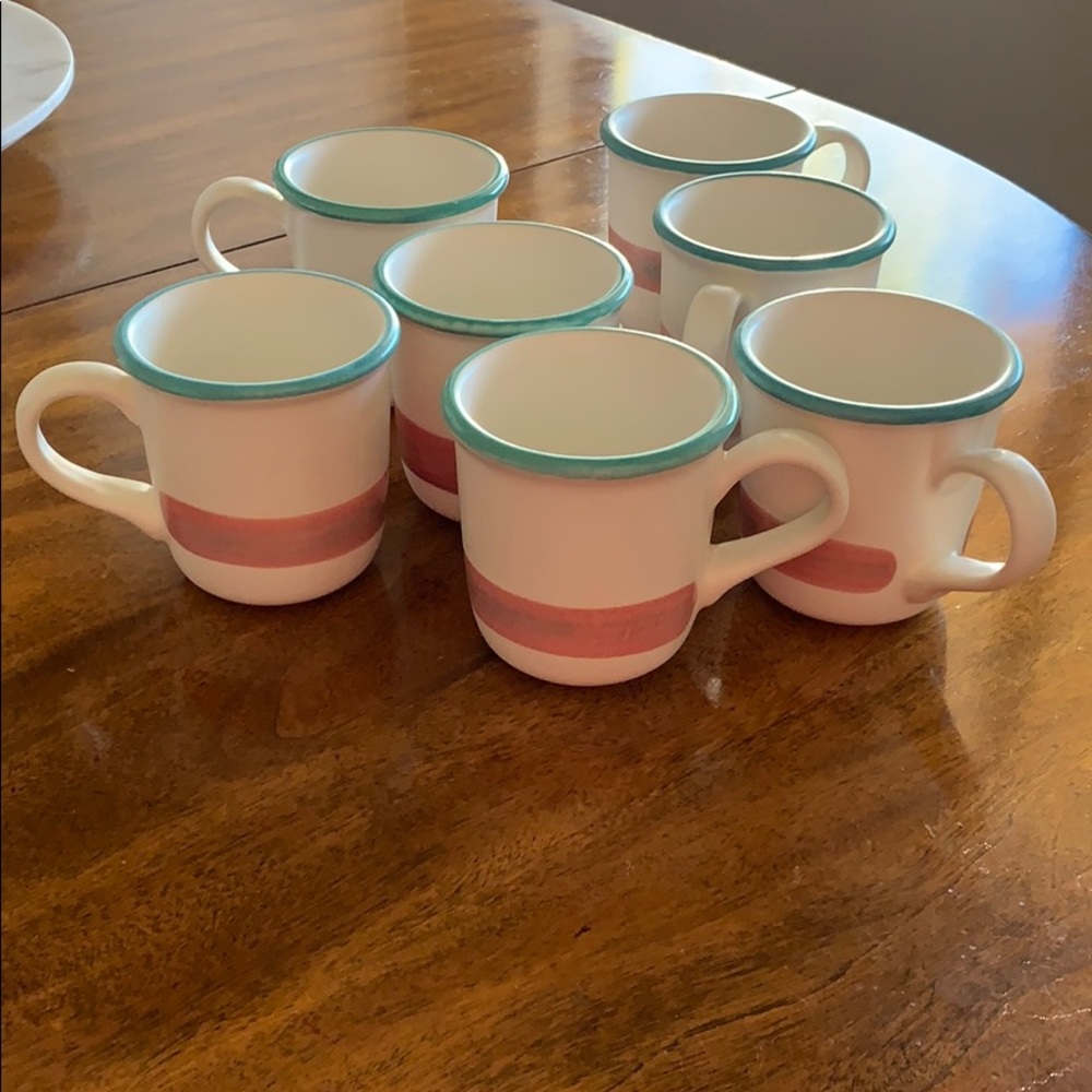 7 stoneware mugs Mirage by Treasure Craft